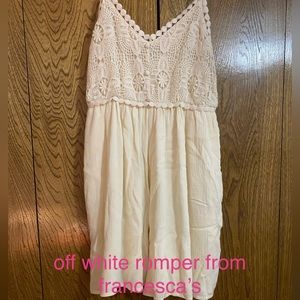 off white romper